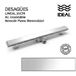 DESAGUE LINEAL IDEAL 70CM PLENO/OCULTO