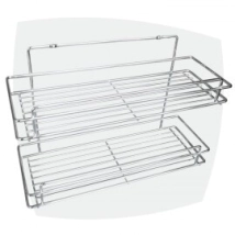 ESTANTE 2 GRANDE CROMADO AMURAR SOLDAR