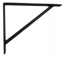 MENSULA ECO PARA ESTANTES 20X25 NEGRA