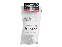 FLOR DE DUCHA COMPLETO PEIRANO ABS BLACO/CROMO
