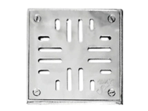 REJA PISO 11X11 BR.CRO DELTA C/MARC ONDA