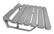 ASIENTO BA&Ntilde;O REBATIBLE, BLANCO ABC