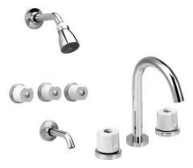 GRIFERIA DE BA&Ntilde;O PEIRANO MALBA BLANCO  (D+L+B) COMBO SUELTO