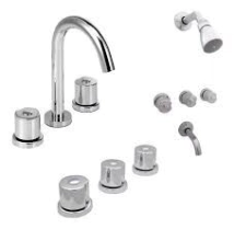 COMBO GRIFERIA BA&Ntilde;O PEIRANO VERIN PLUS METAL Ducha+Lav+Bide    **10%