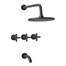 GRIFERIA DUCHA PEIRANO CC NEGRO BLACK VELVET CRUZ 80190P