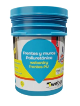 MEMBRANA POLIURETANICA BLANCA FRENTE P.U WEBER  20Kg (TARRO CELESTE )