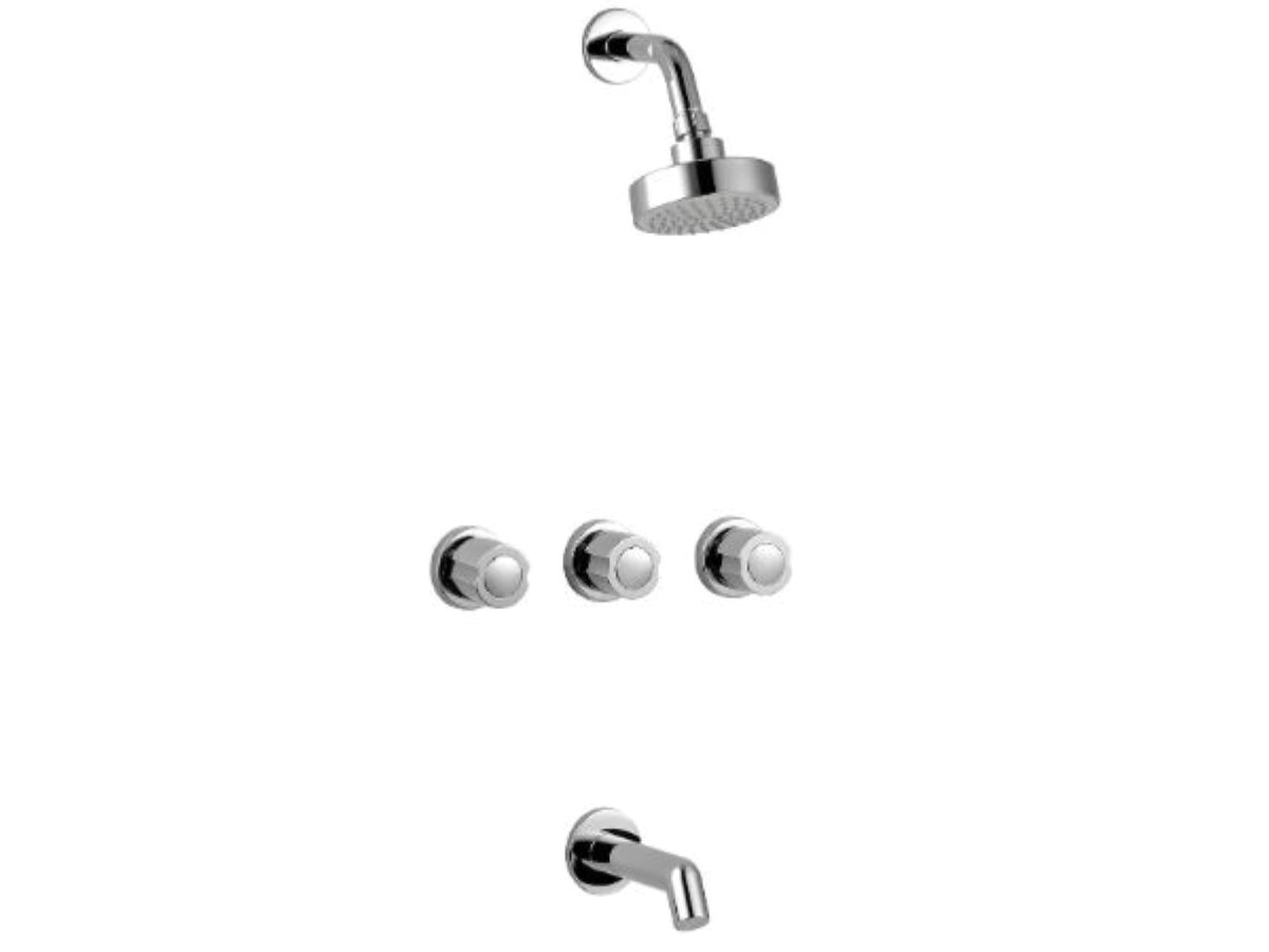 GRIFERIA PARA DUCHA EMBUTIR PLUS NOVA C/TRANF METALICO CROMO TIPO ALEGRO HYDROS COD 704111