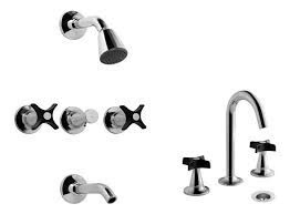 COMBO GRIF FV LAVATORIO + DUCHA EMB PETALO NEGRO