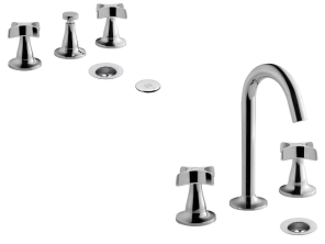 COMBO GRIF FV LAVATORIO + BIDET PETALO CROMO