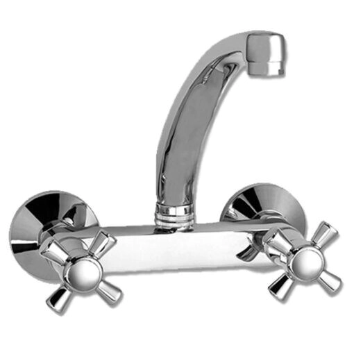 GRIFERIA PARED EXTERIOR COCINA PEIRANO MURCIA PICO GRUESO FUNDIDO CROMO