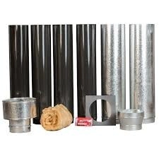 KIT SALIDA SALAMANDRA 6� TECHO TROMEN ENLOZADO x1 (3 Conductos+ 1 encamisado+1reduccion+1 sombrerete