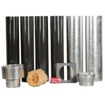 KIT SALIDA SALAMANDRA 6&acute; TECHO TROMEN ENLOZADO x1 (3 Conductos+ 1 encamisado+1reduccion+1 sombrerete