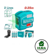 NIVEL LASER VERDE 0-35 Mt  2 LINEAS TOTAL INDUSTRIAL  TLL156601
