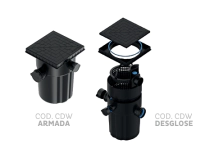 CAMARA DESENGRASADORA WATERPLAS NEGRA C/CANASTO   COD CDW