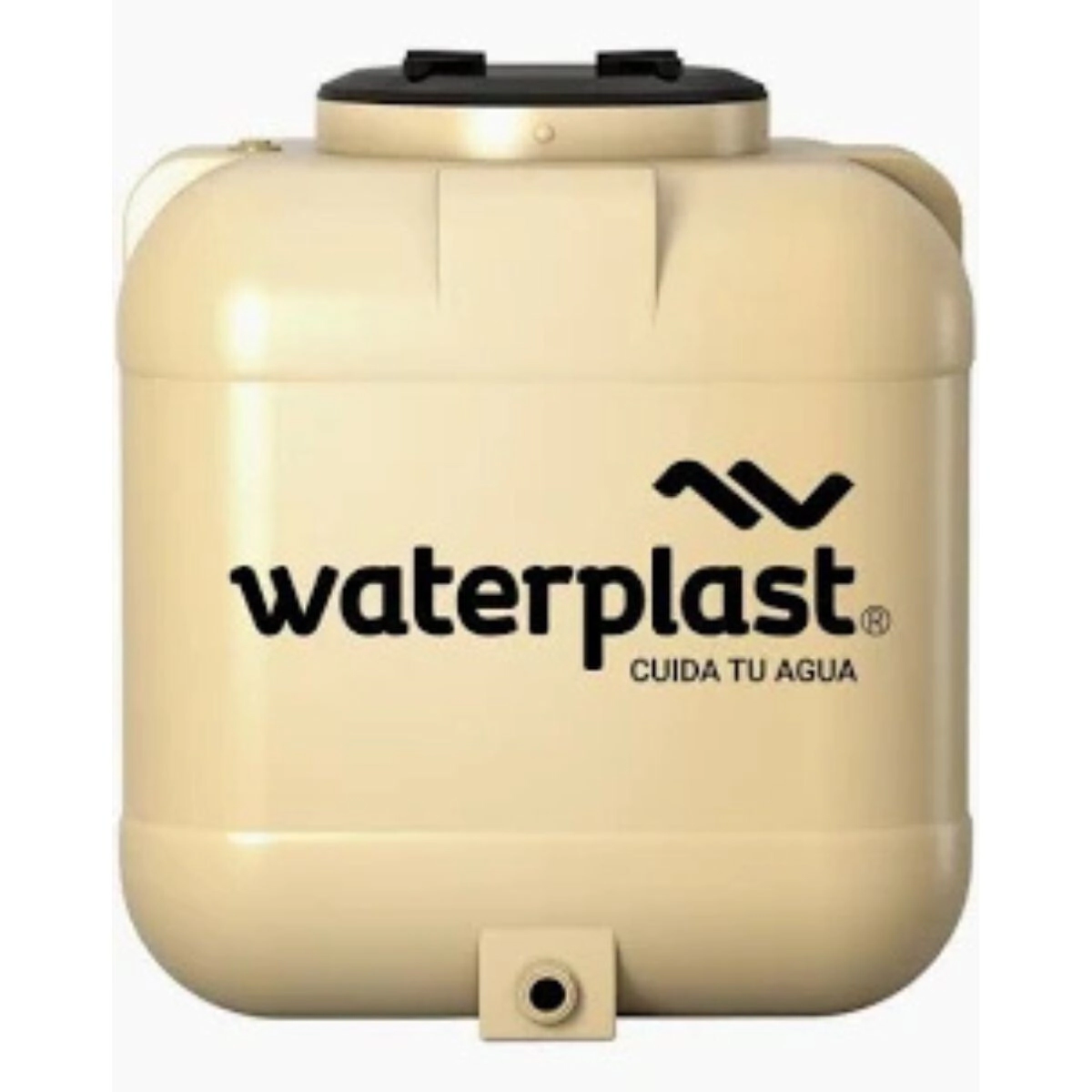 TANQUE AGUA TRICAPA 1000 Lt  CUADRADO- PROO WATERPLAST (SOPLADO CUADRADO) 106cm X 106mt  -beige * A