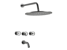 GRIF DUCHA EMB PEI CC PULSE GRAFITO C/TRANSF 80175GR