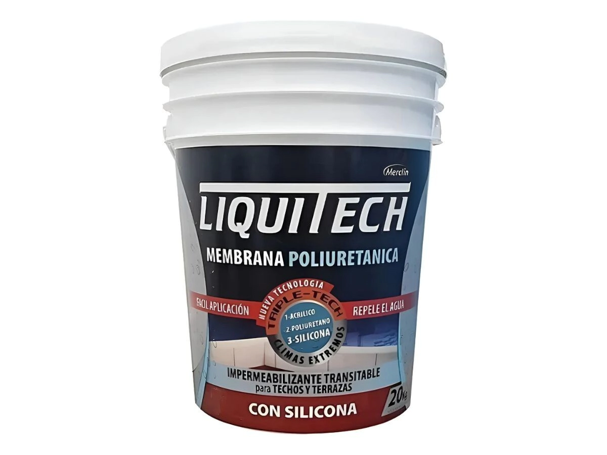 MEMBRANA TRIPLE ACCION INCOLORA  X 20 kg ( ACRILICA-POLIURETANICA-SILICONADA ) LIQUITECH *7% COD: LP
