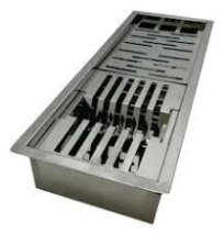 CANAL HUMEDO PARA MESADA, EMBUTIDO,  DHINOX 48X16,5X8, DS50