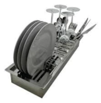 CANAL HUMEDO PARA MESADA, EMBUTIDO,  DHINOX 48X16,5X8, DS50