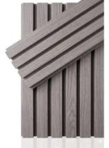 PLACA WALL PANEL 2,90MT X 16 CM GRIS VETEADO ( PVC Y FIBRA DE MADERA )