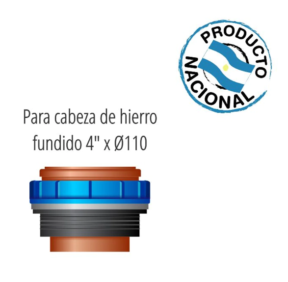 TRANSIC ACOPLE ADAPTAR P/CABEZA DE 4" A 110