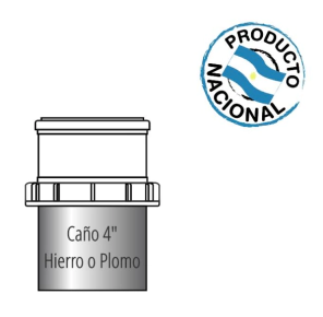 TRANSIC ACOPLE ADAPTAR P/PARTE MACHO DE 4" A 110  (CORTO)