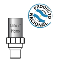 TRANSIC ACOPLE ADAPTAR P/PARTE MACHO DE 2" A 50MM  (PARA PLOMO)