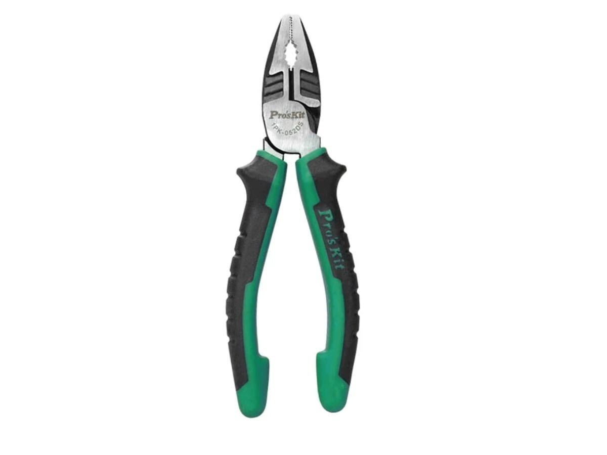PINZA COMUN "6 ProsKit   COD:1PK-052DS COLOR VERDE Y NEGRO