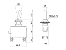 LLAVE ON-OFF DE ENCENDIDO  PAL.A 4C CROMDADA  COD:NLLA70024