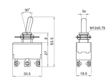 LLAVE ON-OFF DE ENCENDIDO  PAL.A 6C CROMDADA  COD:NLLA70031