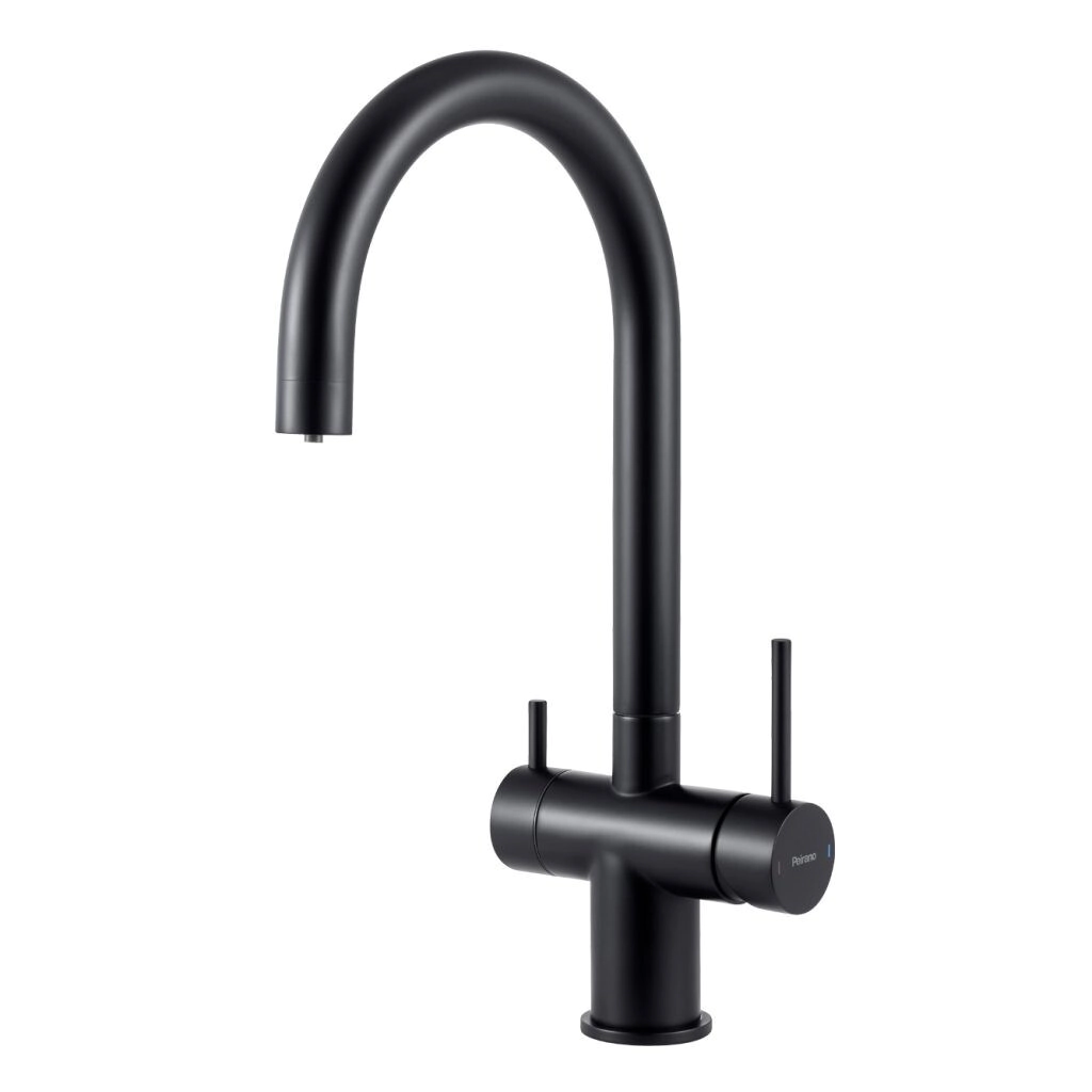 MONOCOMANDO MESADA, PEIRANO, VITA 22175N NEGRO BLACK C/PURIFICADOR Y DOBLE LEVA