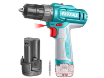 TALADRO INALAMBRICO 12 V TOTAL TDLI122061 (CON 1 BATERIAS CARGA TIPO C)