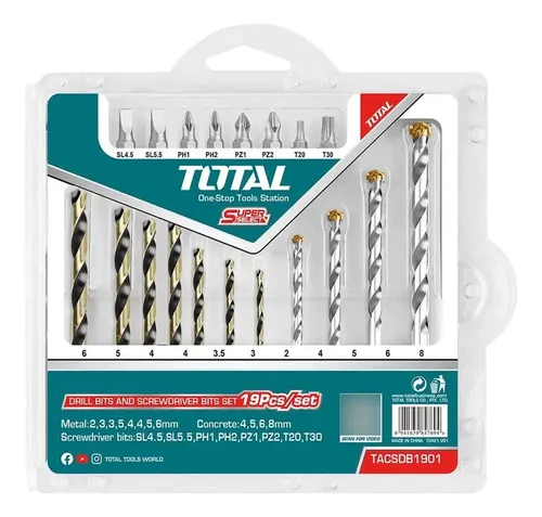 MECHA + PUNTAS SET X 16 Pcs TOTAL TACSDB1901