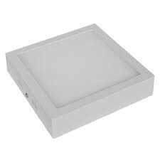 PLAFON CUADRADO 18W CALIDO  220V  20,5CM X 20,5CM