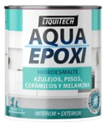 PINTURA PARA AZULEJOS BLANCA X 1LT  AQUA EPOXI  LQUITECH (AZULEJOS-PISOS -CEREMICAS-MELAMINA)
