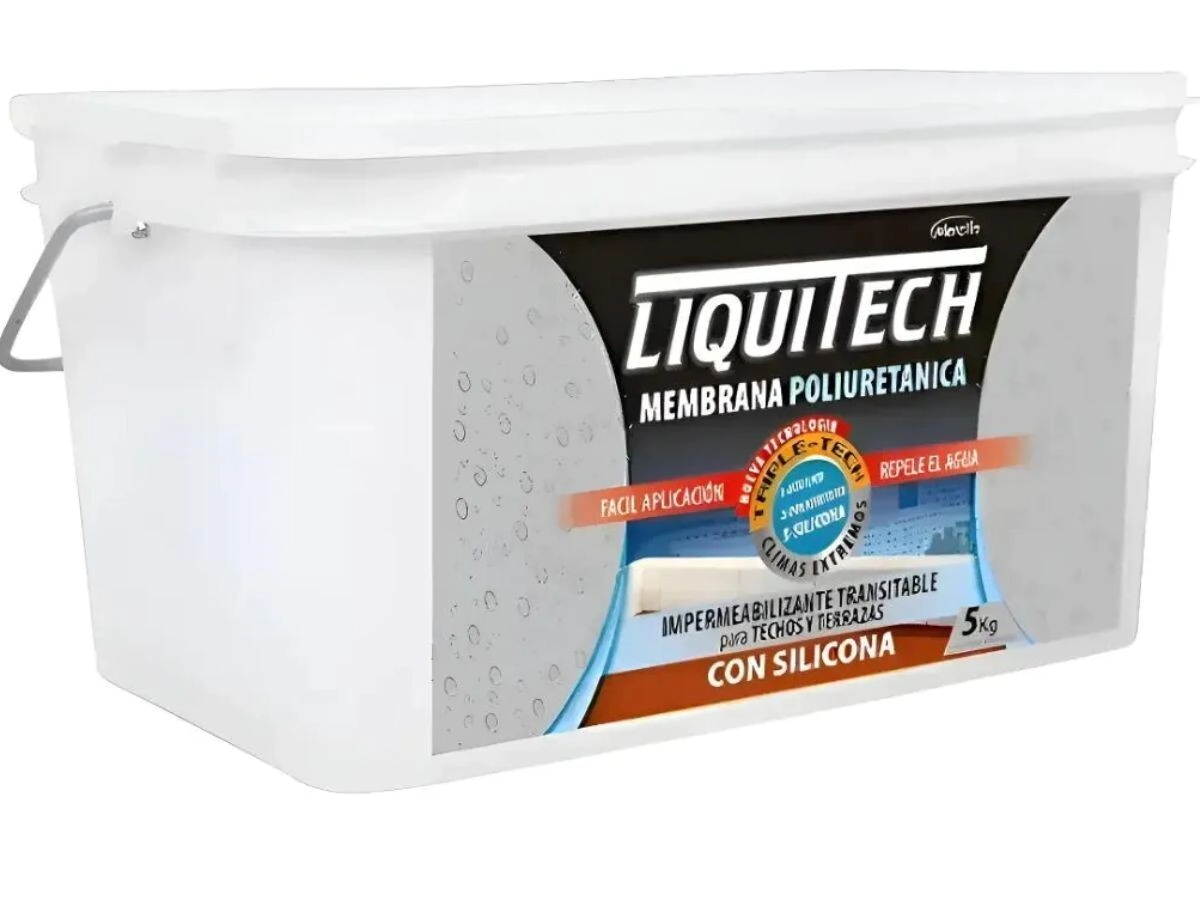 MEMBRANA TRIPLE ACCION BLANCO  X 5 kg ( ACRILICA-POLIURETANICA-SILICONADA ) LIQUITECH
