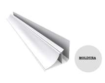CIELORASO PVC BLANCO MOLDURA PERIMETRAL  (PARA 8MM-10-MM-13MM) PRECIO X CAJA  TRAE 10 VARILLAS DE 3M