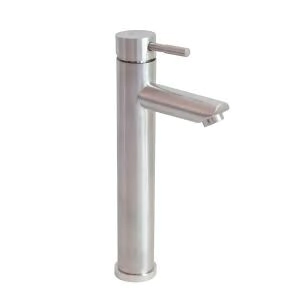 MONOCOMANDO LAVATORIO FLOWATER ALTO STEEL 30CM TIPO BUZIO