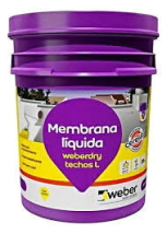 MEMBRANA LIQUIDA VERDE 20KG WEBER TECHO  L  (TARRO VIOLETA)