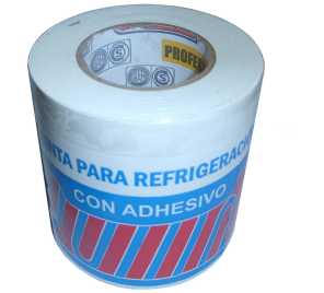 CINTA REFRIGERACION BLANCA CON ADHESIVO 70MM X 20MT