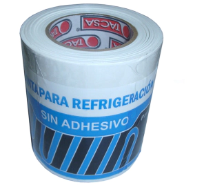 CINTA REFRIGERACION BLANCA SIN ADHESIVO 70MM X 20MT