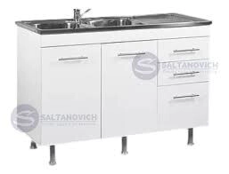 BAJO 120X50 ARMA AMUBE C/Mesada inox +SIFO/CORRED