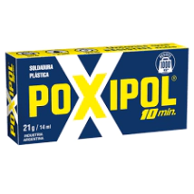 POXIPOL 10MIN MET 21G/14ML  CAJA AZUL