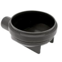 RECEPT&Aacute;CULO DUCHA AWADUC NEGRO 40 S/MARC ORIN (boca de 110) 2561