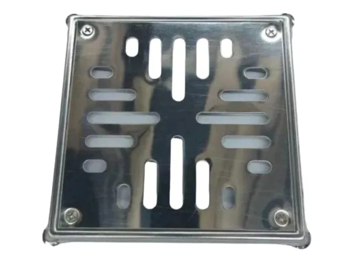 REJA PISO 20X20 INOX.C/MARC DELTA