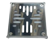 REJA PISO 20X20 INOX.C/MARC DELTA