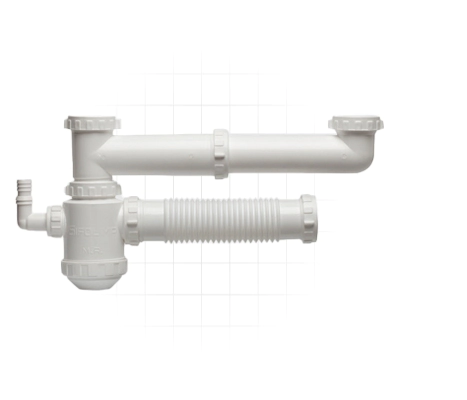 SIFON DOBle PVC SIFOLIMP LUJO C/DESCA DE LAVARROPA SF001601   *7%