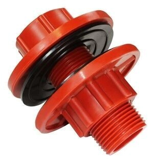 ADAPTADOR SALIDA TANQUE PP 1 CONECTANdo amanco rojo agua 900970