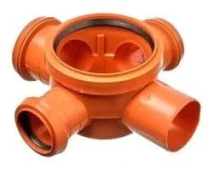 BOCA DE ACCESO DESAGUE COES 63X110 ROJO S/TAP *12%