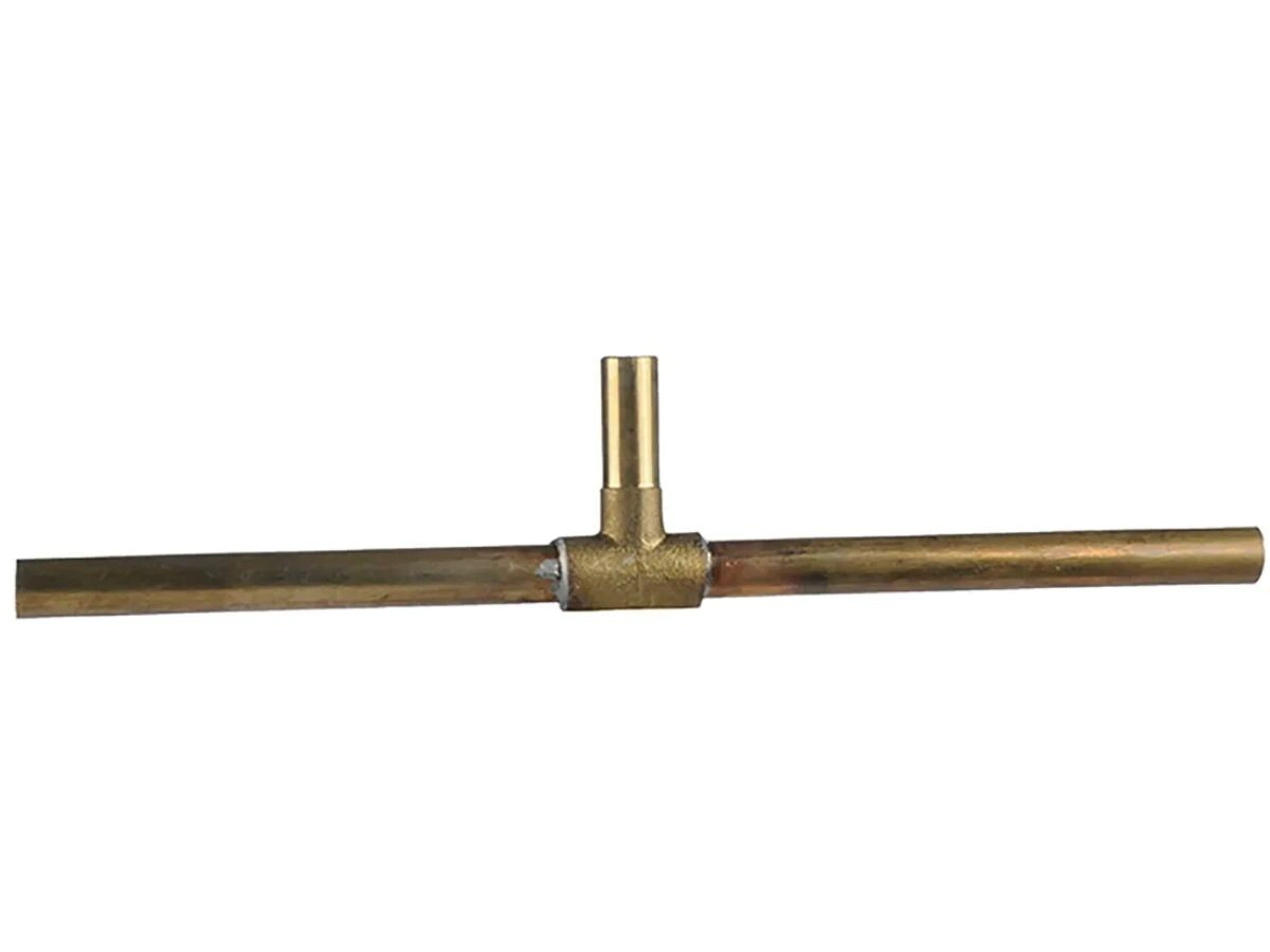 TE LAVATORIO  1/2X1/2 BRONCE COMUN sin tuercas